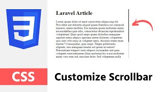 How to customize CSS scrollbar - CSS Tricks