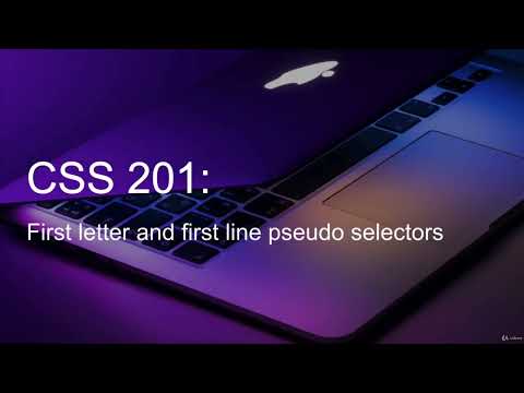 18  Changing the first letter and first line using pseudo elements