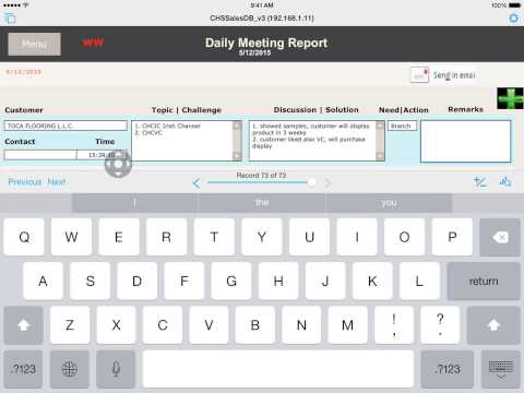CHS FileMaker Tutorial Video   CALL REPORTS : CALL LOGS
