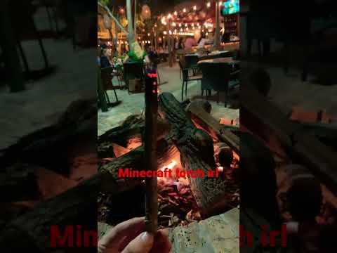 Minecraft torch irl #irl