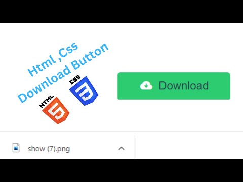 How to create a download button by using html and css.