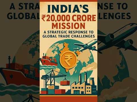 Empowering India's Exports: Navigating Global Trade Challenges. #india #currentaffairs2025 #viral