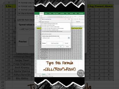 AutoRow Highlight #exceltips #productivityhacks #exceltech #tutorial #excelsolutions #automation