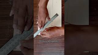 trying to measure the angle of intersection with different sizes of wood😂 #tricks #carpenters #wood