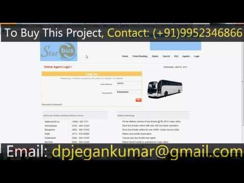 DotNet - Online Bus Ticketing System (ASP.NET - C# With SQL Server)