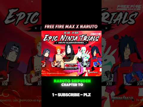 "Free Fire x Naruto Shippuden: All Rewards! 🔥😱 | #FreeFirexNaruto