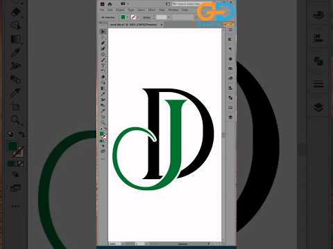 DJ Text Design in Adobe Illustrator #shorts #graphicdex