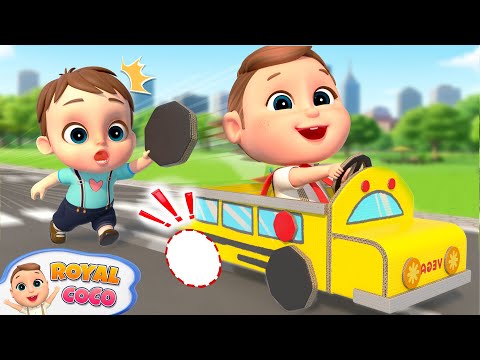 Wheels on the Bus (Play Version) | RoyalCoco Nursery Rhymes & Kids Songs