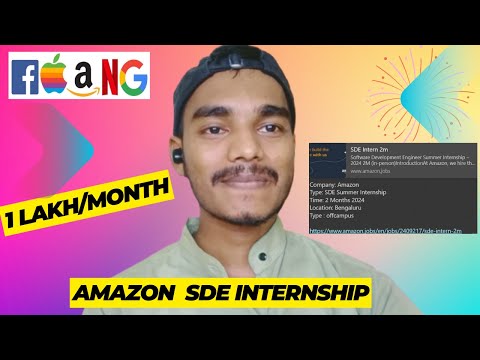 amazon sde internship💯🔥 | 1 lakh per month🤑 #trending #trendingvideo #engineering #internship