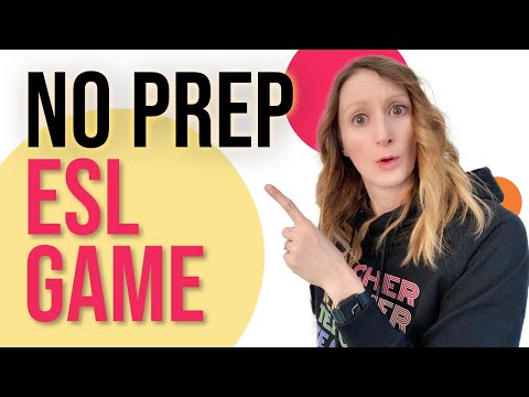 An Easy ESL Game for teachers teaching Kids English