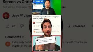 How to add green screen in Descript (and when to use chroma key) #descript #vivia eoediting a