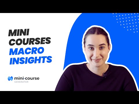 How can micro-learning content like mini-courses provide macro insights? | Mini Course Generator 📊