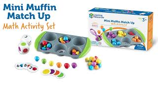 Mini Muffin Match Up Math Activity Set by Learning Resources
