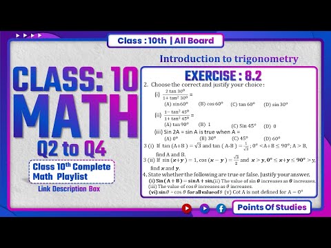TRIGONOMETRY HACKS! Class 10 Maths Ex 8.2 Q2-4 Solved Easily | CBSE 2025