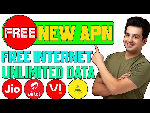 New Trick jio, airtel, vi, 5G free internet Apn 2025 | apn free internet 2025| Tech anil