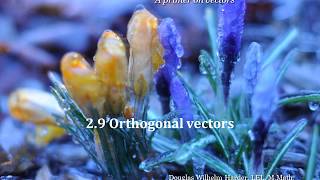 2.9 Orthogonal vectors