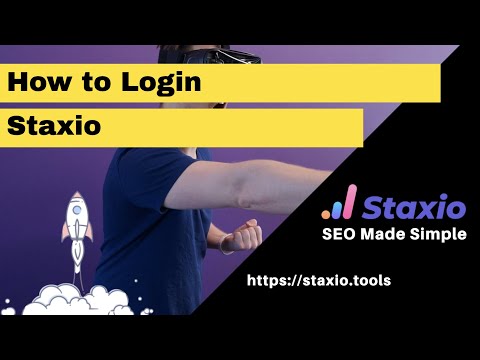 Staxio - How to login