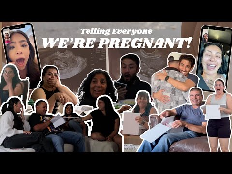 TELLING OUR FAMILY AND FRIENDS WE'RE PREGNANT!