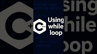 Using while loop | Number Game | cpp programming #shortvideo