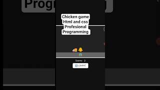 Chicken game html and css #shorts