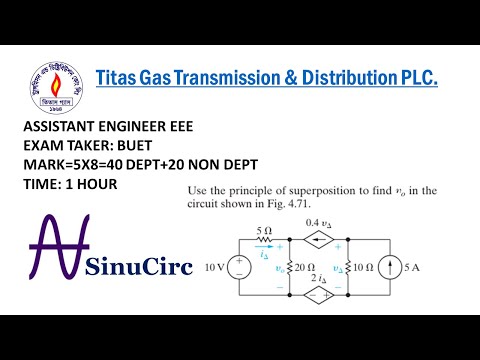 Using Superposition to Solve a Circuit || TGTDCL AE EEE Job Solution
