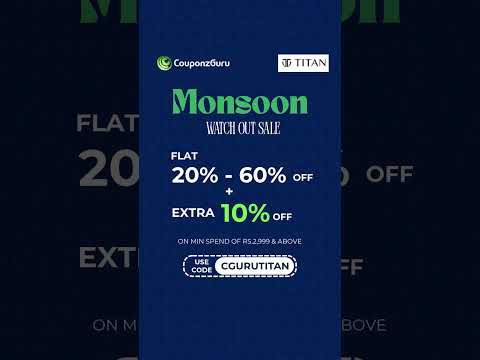 If You Skip You Miss! Exclusive Coupon Code For Titan | CGURUTITAN | CouponzGuru