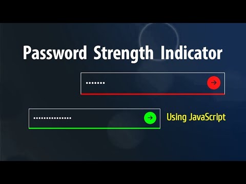 How To Make Password Strength Checker Using HTML CSS and JavaScript || Beginner Project
