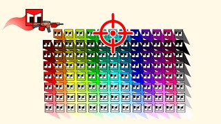 Assault Rifle Arena - 100 Color Squares Fight for 1 Gun | Square League