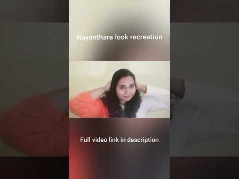 Nayanthara inspired makeup look shorts #shorts #shortsvideo #nayanthara