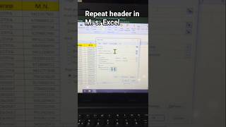 How to repeat header in lengthy data  #computereducation #repeatheader