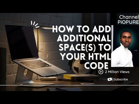 How to add additional space(s) to your html code
