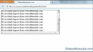 html and css in hindi / urdu Tutorial - 27 - overflow property in css
