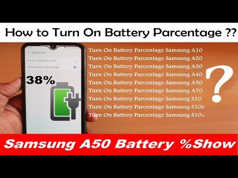How to Show Samsung A50 Battery Percentage || How to Samsung Mobile Battery Percentage Show