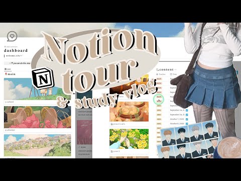 study vlog 🍮 how I organise my life as a student using Notion, manhwa merch, thrifting, a-levels