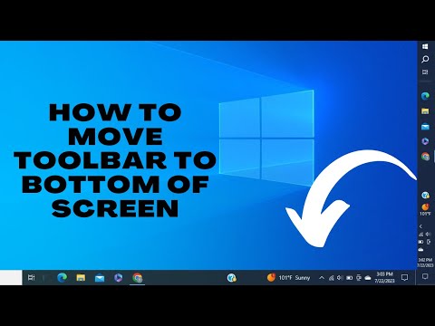 HOW TO MOVE TOOLBAR TO BOTTOM OF SCREEN Toolbar Moved to Side/How to Get Icons to Bottom of Screen