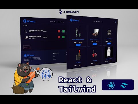 React Shopping Cart Tutorial with Tailwind CSS, Zustand & Local Storage #reactjs #shoppingcart