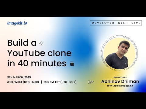 Build a YouTube clone in 40 minutes