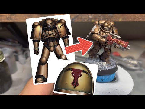 Come Paint With Me! Minotaur Chapter With Freehand Shoulder Pads Warhammer 40K Badab War