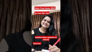 Best Typing work from home 2025 without investment | Writing jobs #shorts #trending  #jobviralvideo