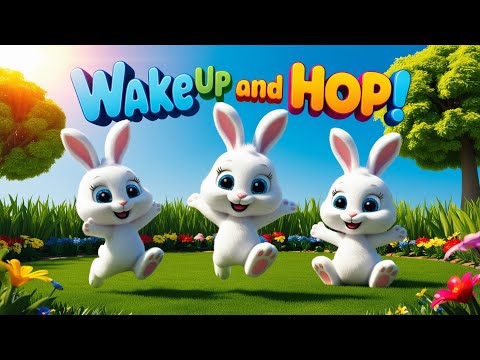 Hop Little Bunnies | Wake Up and Hop! 🐰 | Fun Kids Songs & Action Song for Babies