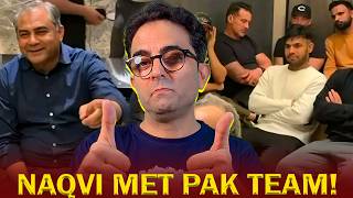 PCB Chairman Mohsin Naqvi motivates Pakistan players before India showdown!