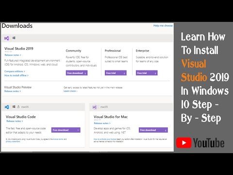 Visual Studio 2019 Installation In Few Steps ....... #Visual Studio #Vs #Web #.Net