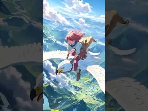 POV: ANIME GIRLS Riding a Giant Bird | Living Everyone’s Dream! 🐥😂✨ #anime#otaku#animeshorts#shorts