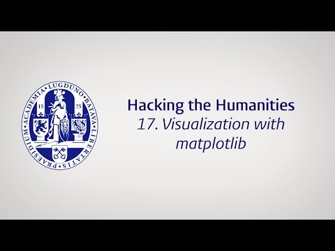 Episode 17: Visualization with Matplotlib