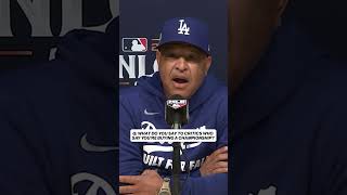 Dave Roberts response to Dodgers' "buying a championship" question 👀 #dodgers #nlcs #mlb