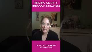 Finding Clarity Through Stillness 😇💖