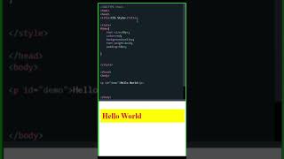 HTML CSS Style Video #coding #csstutorial #htmlcss #htmltutorial #htmlcssfullcourse #html5css3 #css3
