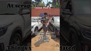 Chennai Flood vehicle scrap rate salvageCar insurance claim #ytshorts #salvage #kia #subscribe#share