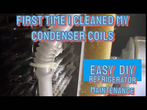 DIY - First Time Cleaning Condenser Coils. Easy Refrigerator Maintenance!