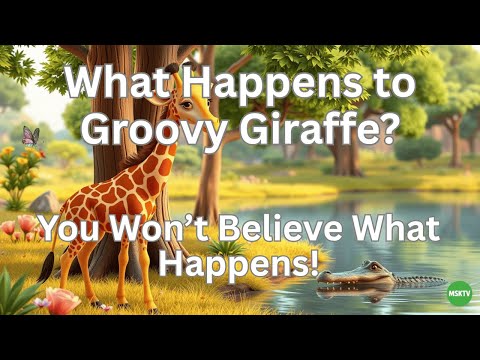 How Groovy the Giraffe Faced Grumpy Crocodile – Kids Story in American English.